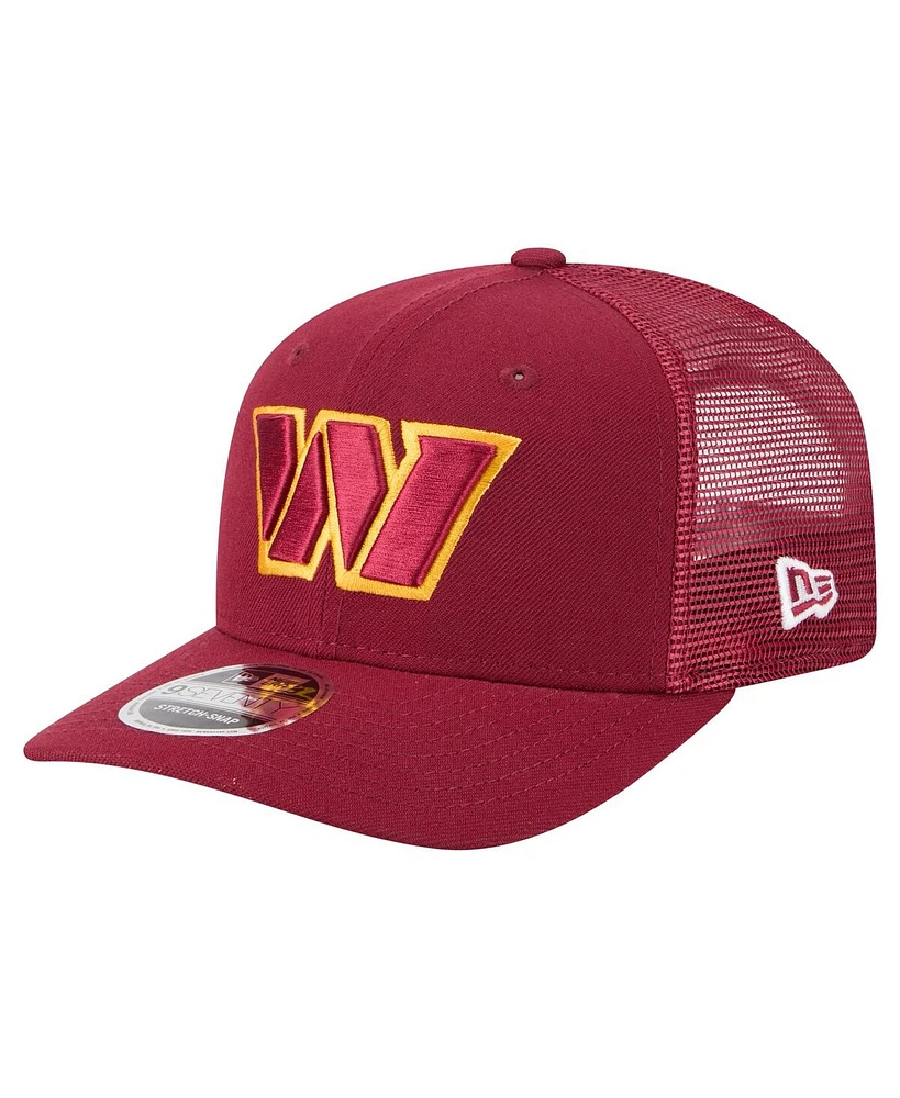 New Era Men's Burgundy Washington Commanders Team Collection 9SEVENTY Stretch-Snap Adjustable Hat