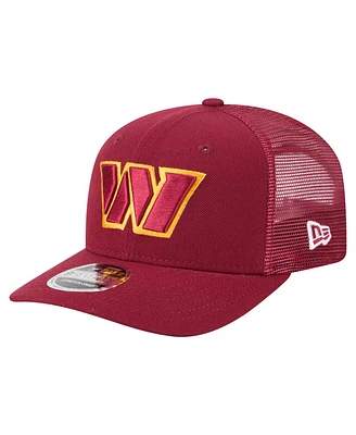 New Era Men's Burgundy Washington Commanders Team Collection 9SEVENTY Stretch-Snap Adjustable Hat