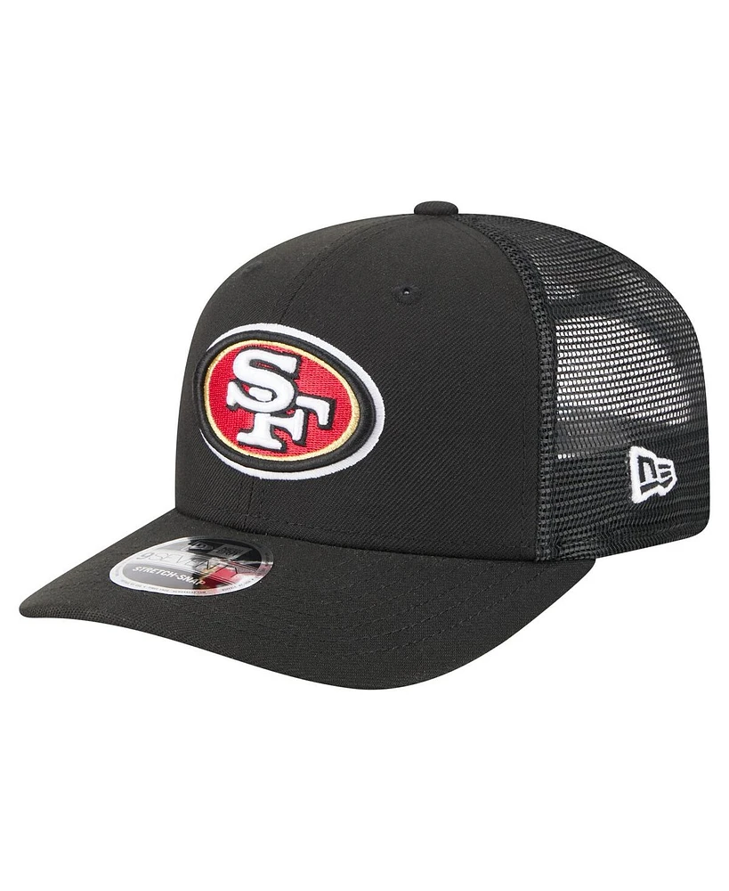 New Era Men's Black San Francisco 49ers Team Collection 9SEVENTY Stretch-Snap Adjustable Hat