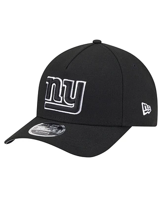New Era Men's Black New York Giants Team Collection 9FORTY M-Crown A-Frame Adjustable Hat