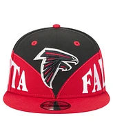 New Era Men's Black/Red Atlanta Falcons Split 9FIFTY Snapback Hat