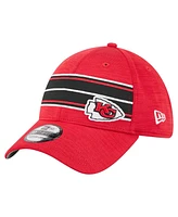 New Era Men's Red Kansas City Chiefs Stripes 39THIRTY Flex Hat