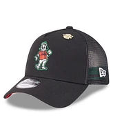 New Era Men's Black San Francisco Giants 2025 Big League Chew A-Frame 9FORTY Adjustable Trucker Hat