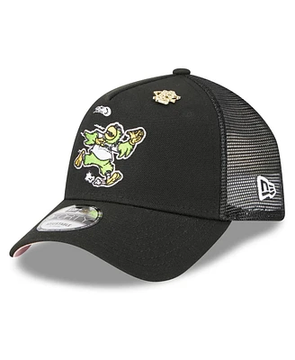 New Era Men's Black Pittsburgh Pirates 2025 Big League Chew A-Frame 9FORTY Adjustable Trucker Hat