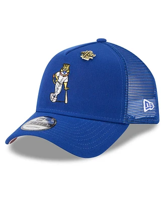 New Era Men's Royal Kansas City Royals 2025 Big League Chew A-Frame 9FORTY Adjustable Trucker Hat