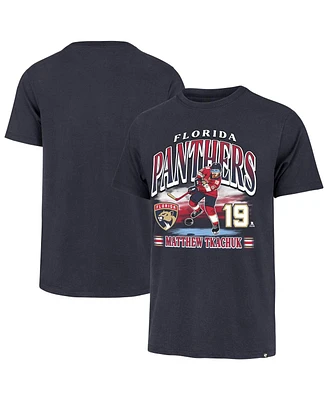 '47 Brand Men's Matthew Tkachuk Navy Florida Panthers Franklin Player Name Number T-Shirt
