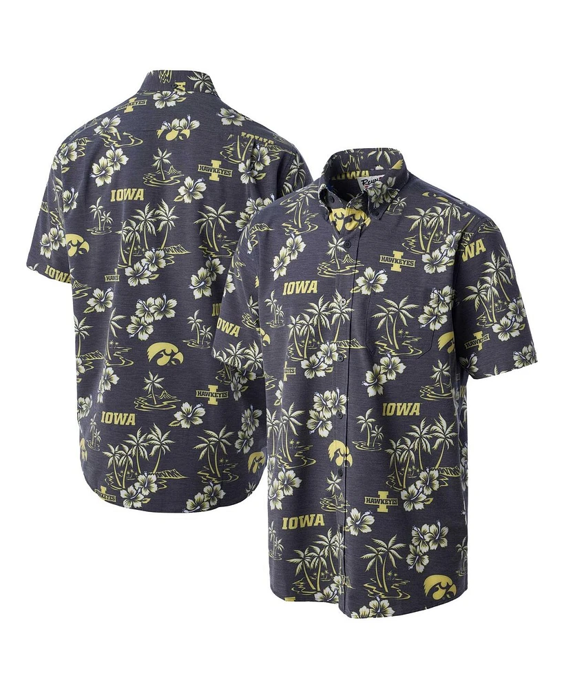 Reyn Spooner Men's Black Iowa Hawkeyes Classic Button-Up Shirt