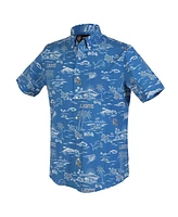 Reyn Spooner Men's Blue Detroit Lions Kekai Performance Button-Down Shirt