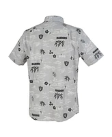 Reyn Spooner Men's Silver Las Vegas Raiders Kekai Performance Button-Down Shirt