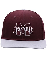 Top of the World Big Boys and Girls Maroon Mississippi State Bulldogs Victory Maverick Snapback Hat