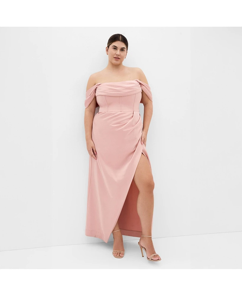 City Chic Women's Forbidden Love Maxi Dress
