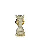 We Games Metal Rook Chess Pins, Gold, Bulk Pack of 10
