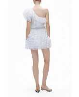 Nocturne Women's Mini Dress with Layered Ruffle Details