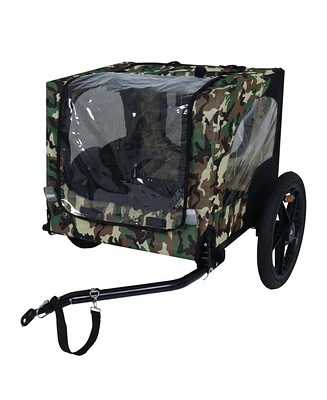 Pet Bike Trailer - Folding, Quick Release, Leash