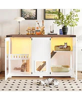 Large Cat Litter Box Enclosure