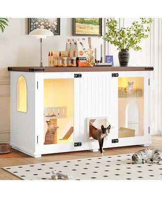 Large Cat Litter Box Enclosure