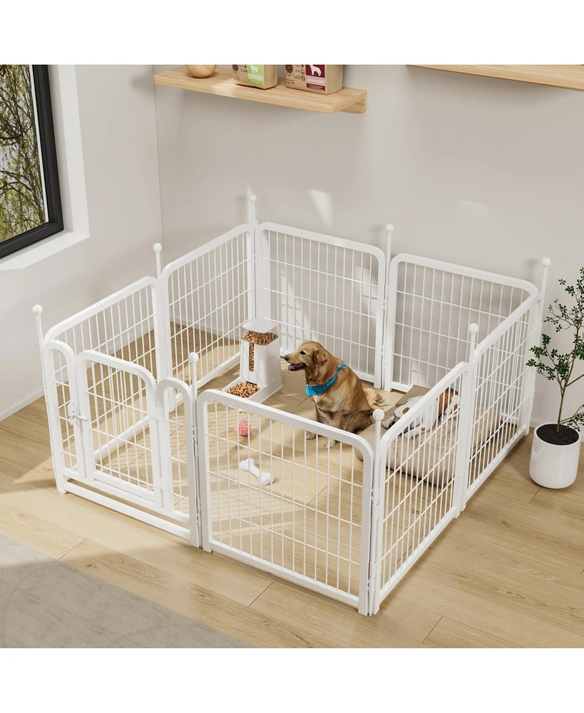 Dog Playpen 8 Panels 24" Heavy Duty