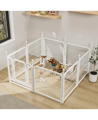 Dog Playpen 8 Panels 24" Heavy Duty