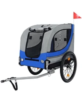 Dog Bike Trailer - Large Folding Pet Carrier