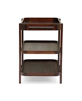 Streamdale Furniture Wood Bar Cart - Mahogany