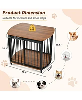 31.5" Dog Crate End Table