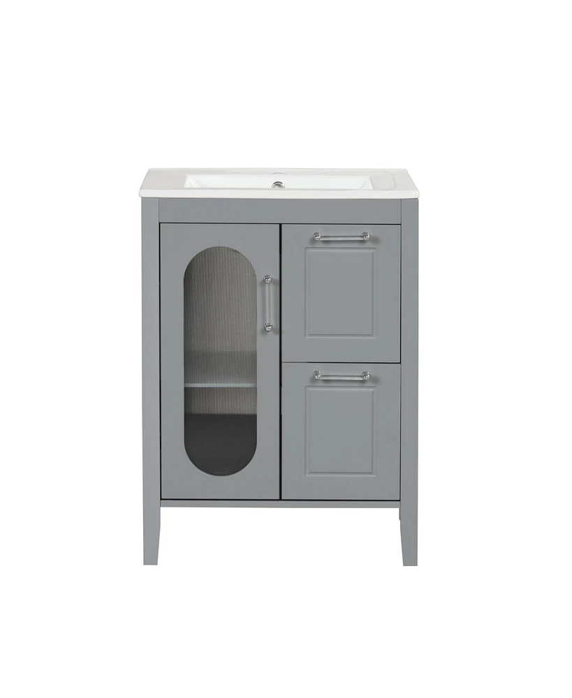 Streamdale Furniture 24" Bathroom Vanity with Sink & Drawers