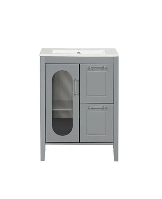 Streamdale Furniture 24" Bathroom Vanity with Sink & Drawers
