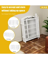 Dog Playpen 32-Inch 8-Panel Metal Pet Fence