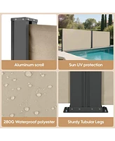 Streamdale Furniture Retractable Side Awning 276" Beige