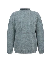 Celtic & Co. Women's British Wool Gansey Sweater