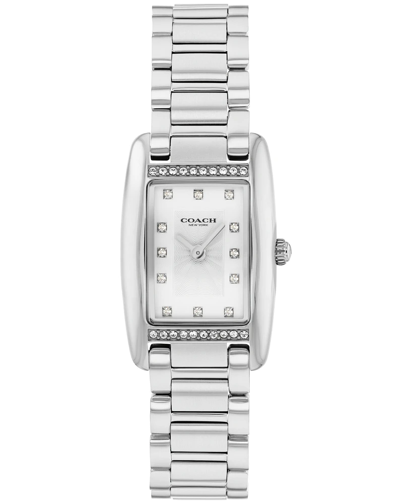 Coach Women's Reese Silver Tone Stainless Steel Bracelet Watch, 20mm