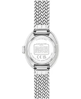 Coach Women's Sammy Silver Tone Stainless Steel Mesh Bracelet Watch, 22.5mm