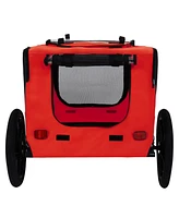 Pet Bike Trailer - Folding, Quick Release, Leash