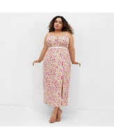 City Chic Women's Plus Sweet Floral Maxi Dress