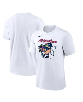 Nike Men's White Mlb All-Star 2025 Game Heavyweight T-Shirt