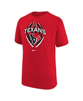 Nike Big Boys and Girls Red Houston Texans Icon Legend T-Shirt