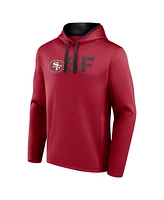 Logo Athletic Men's Scarlet San Francisco 49ers Head Start Pullover Hoodie