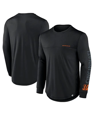 Fanatics Men's Black Cincinnati Bengals Blackout Long Sleeve T-Shirt