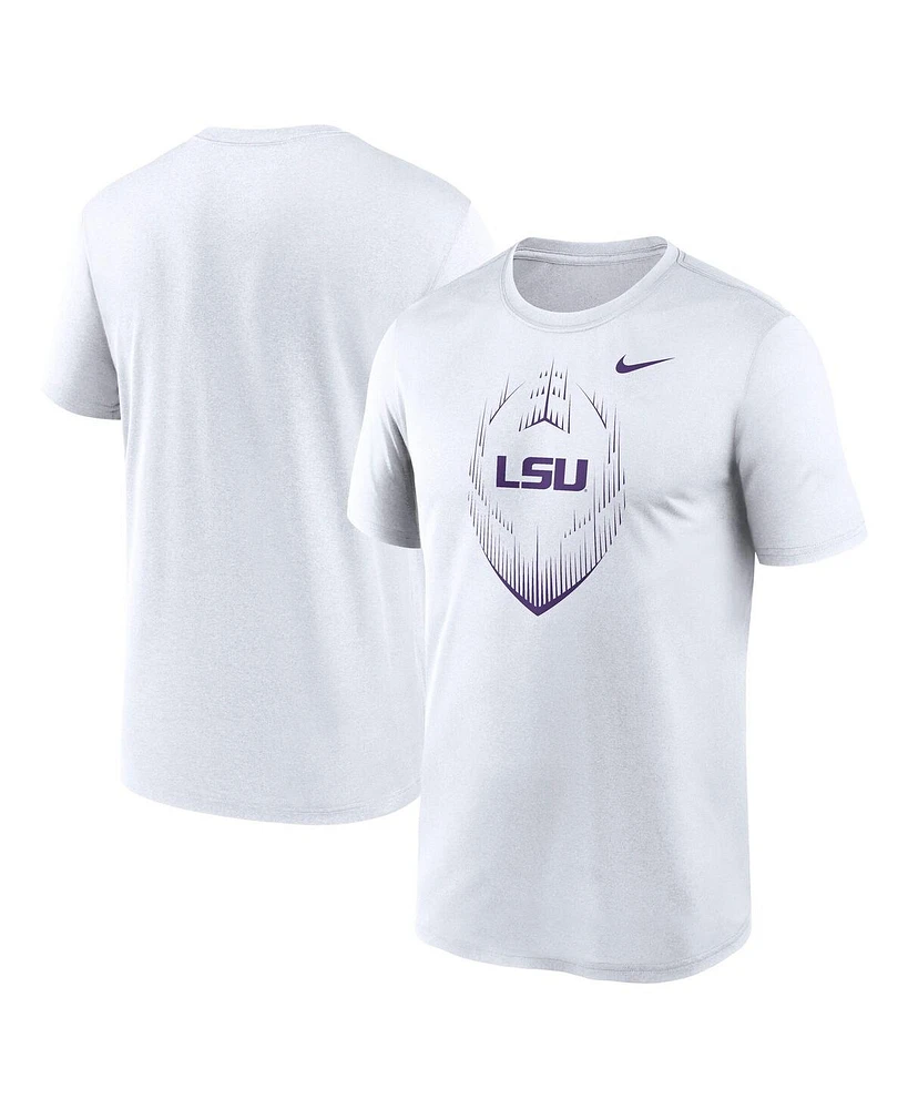 Nike Men's White Lsu Tigers Primetime Legend Icon Performance T-Shirt