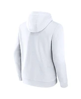 Fanatics Men's White DePaul Blue Demons Primary Logo Pullover Hoodie