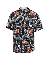 Tommy Bahama Men's Black Ohio State Buckeyes Veracruz Cay First Down Blooms Button-Up Shirt