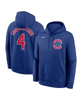 Nike Men's Pete Crow-Armstrong Royal Chicago Cubs Player Name Number Club Fleece Pullover Hoodie