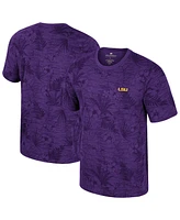 Colosseum Men's Purple Lsu Tigers Floral Printed T-Shirt