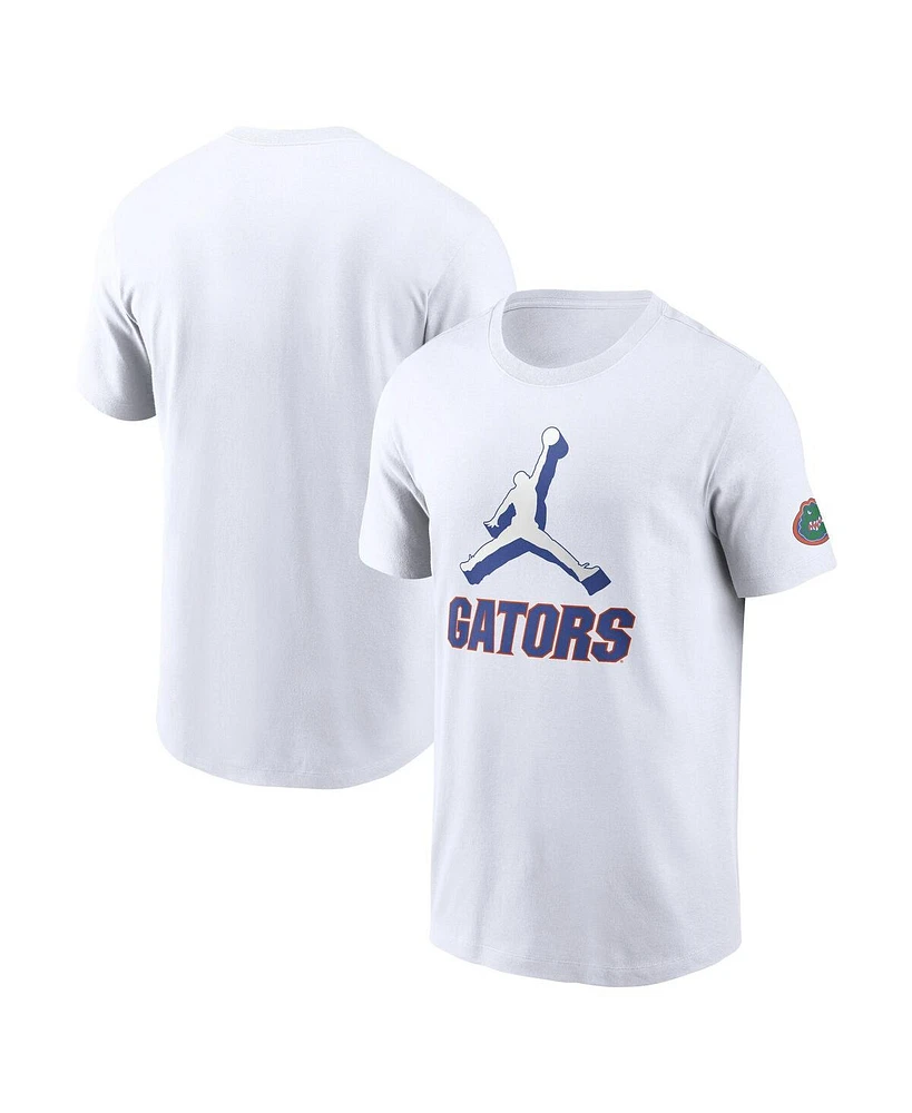 Jordan Men's White Florida Gators Primetime 2-Hit Swoosh T-Shirt