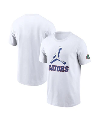 Jordan Men's White Florida Gators Primetime 2-Hit Swoosh T-Shirt