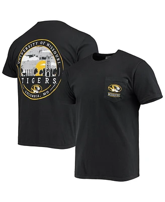 Image One Men's Black Missouri Tigers Circle Campus Scene T-Shirt