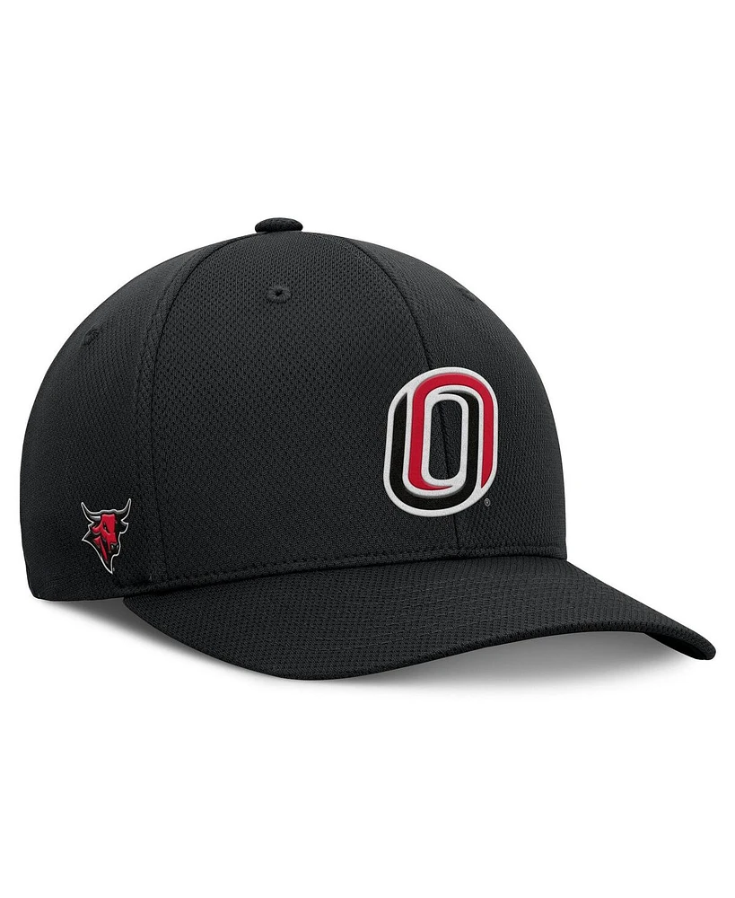 Top of the World Men's Black Nebraska Omaha Mavericks Reflex Performance Flex Hat