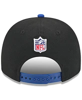 New Era Big Boys and Girls Black/Royal New York Giants 2025 Nfl Draft A-Frame 9FIFTY Snapback Hat