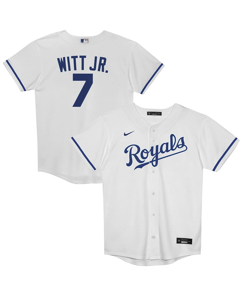 Nike Preschool Bobby Witt Jr. White Kansas City Royals Home Replica Player Jersey