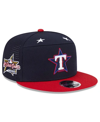 New Era Men's Navy/Red Texas Rangers 2025 Mlb All-Star Game Workout Side Patch 9FIFTY Snapback Hat